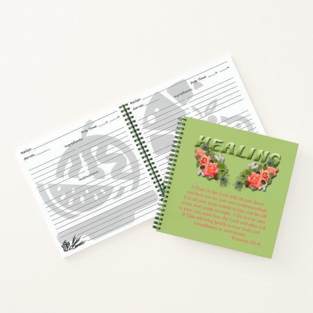 Rezept für Heilung Notizbuch (Innenseite)