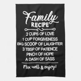 Rezept für Inspirationsfamilien Geschirrtuch