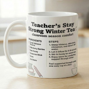 Rezept für Wintertee für Lehrer an langen Tagen Kaffeetasse
