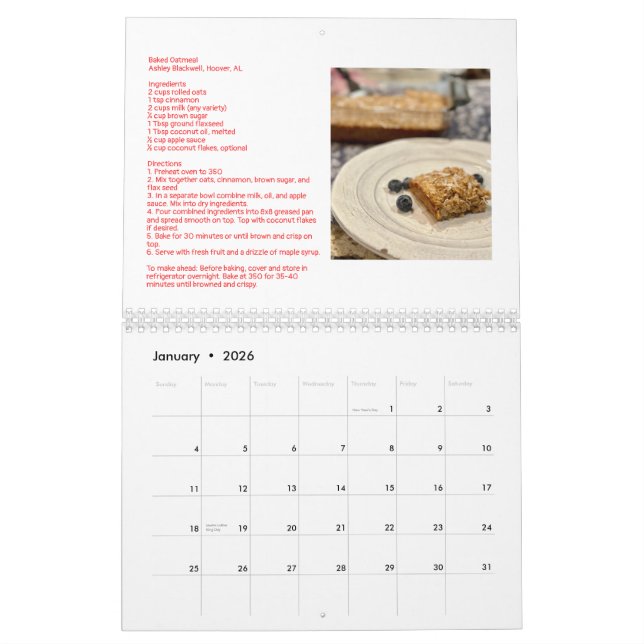 Rezept-Kalender 2024 Kalender (Jan 2026)