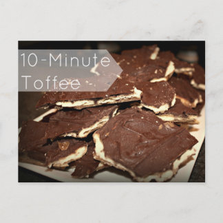 Rezept-Karte für 10 Minuten Postkarte