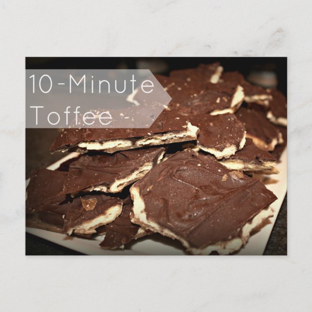 Rezept-Karte für 10 Minuten Postkarte (Vorderseite)