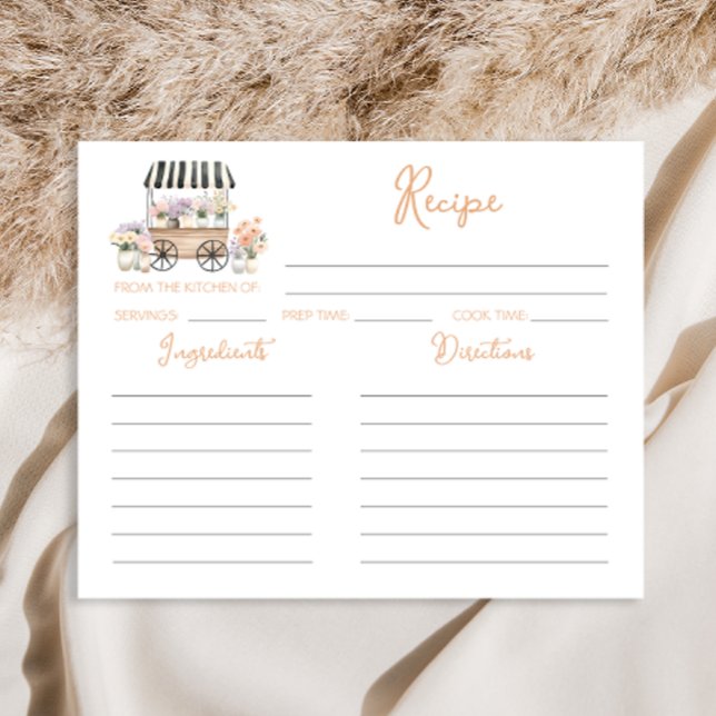 Rezept-Karte für das Brautparty frisch (Von Creator hochgeladen)