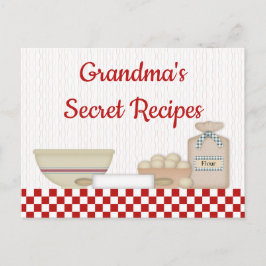 Rezept-Karte für Oma Postkarte