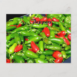 Rezept-Karte - Paprikaschoten Postkarte