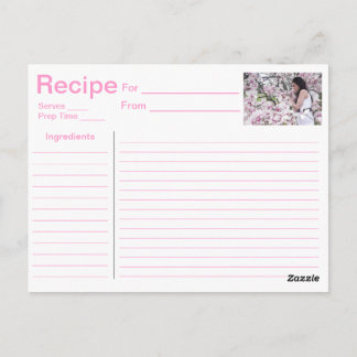 Rezept-Karte Postkarte