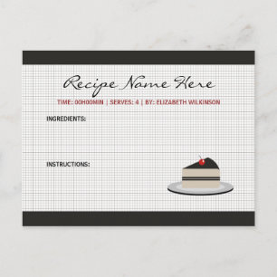 Rezept-Karte Postkarte