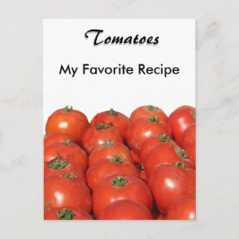 Rezept-Karte - Tomaten Postkarte
