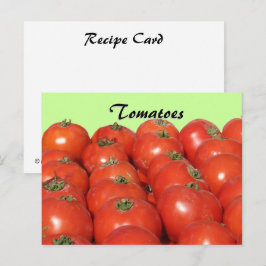 Rezept-Karte - Tomaten Postkarte