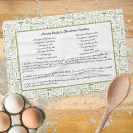 Rezept Keepake Green Vintag Kitchen Handtuch