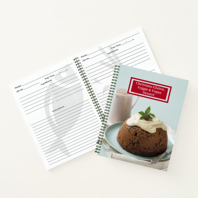 Rezept-Notebook - Gluten, Veggie + Vegane Desserts Notizbuch (Innenseite)