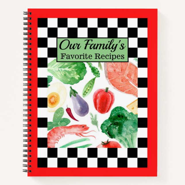 Rezept-Notebook - Lieblingsrezepte unserer Familie Notizbuch (Vorderseite)