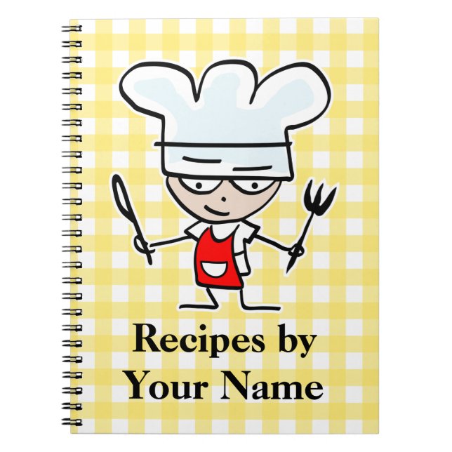 Rezept-Notebook mit personalisiertem Namen | CARTO Notizblock (Vorderseite)