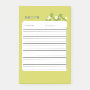 REZEPT POST-IT KLEBEZETTEL