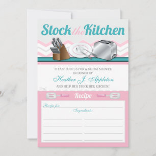 Rezept Stock die Küche Bridal Dusche Einladungen
