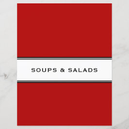 Rezept | Suppe und Salat | Rot Schwarz/Weiß