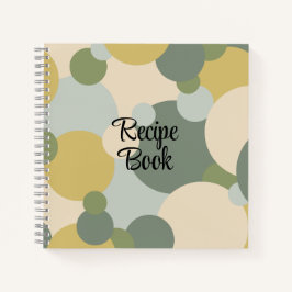 Rezeptbuch für grün-gelbe Moleküle Notizbuch