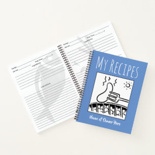 Rezeptbuch mit Namen des Besitzers Notizbuch