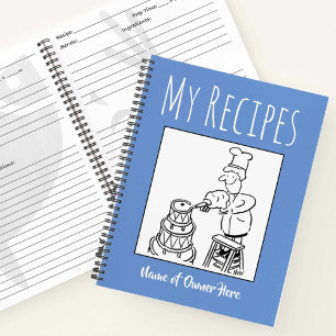 Rezeptbuch mit Namen des Besitzers Notizbuch