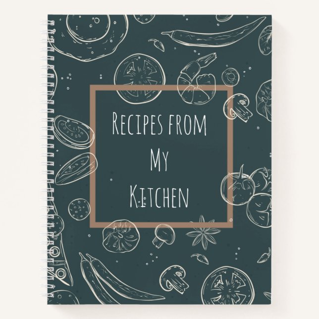 Rezepte aus My Kitchen Journal SpiralNotebook Notizbuch (Vorderseite)