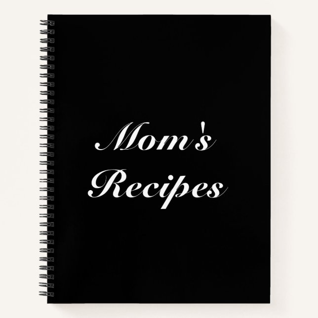 Rezepte der Mama, Geburtstagsgeschenk Notizbuch (Vorderseite)