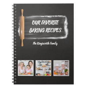 Rezepte Familienfavorit Backen personalisiertes Fo Notizblock