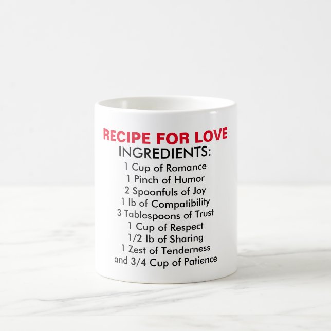 Rezepte für die Tasse der Liebe (Mittel)
