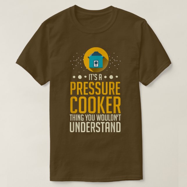 Rezepte für Druckkochtöpfe mit elektrischer Kanone T-Shirt (Design vorne)
