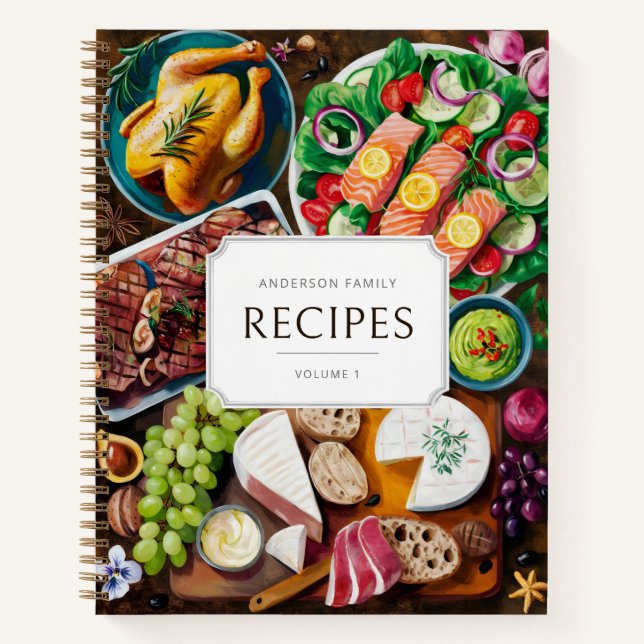 Rezepte für rustikale Klassiker Notizbuch (Vorderseite)
