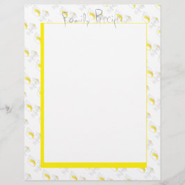 Rezepte Notebook-Seiten Lemons Daisy Kitchen Moder Flyer