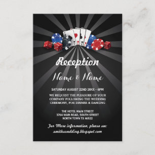 Rezeption Cards Las Vegas Casino Einladung