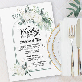 Rezeption für grüne Botanische Arche Einladung