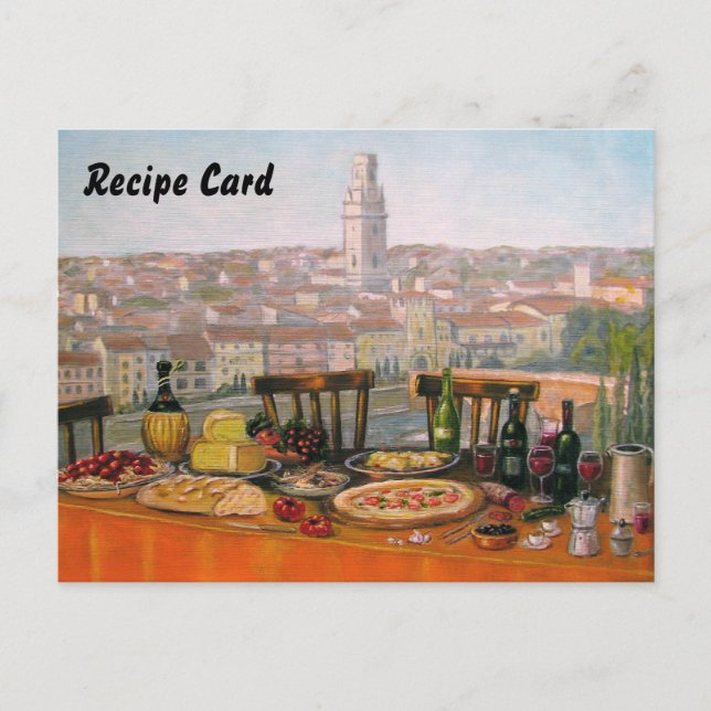 Rezeption Italienisch Fine Art Postkarte (Vorderseite)