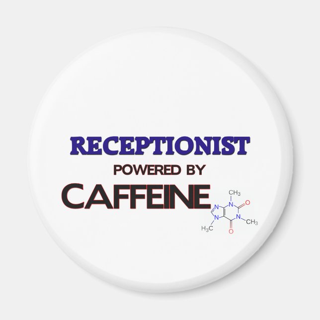 Rezeptionist mit Koffein Magnet (Vorne)