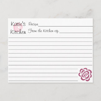 Rezeptionskarten für Brautparty Postkarte