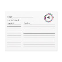 Rezeptkarte für Blumenkranke