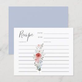 Rezeptkarte für die blaue Blüte