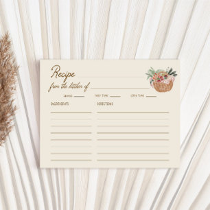 Rezeptkarte 'Off The Market' für eine whimsical Ju Begleitkarte