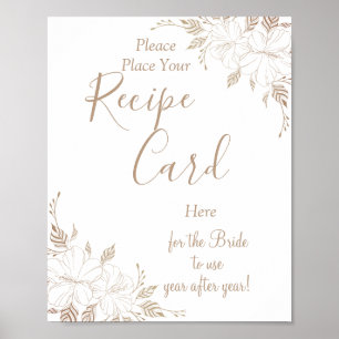 Rezeptkarten für Fancy Lines - Spielschild für Bra Poster