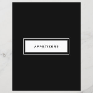 Rezeptkategorie Appetithappen Schwarz/Weiß