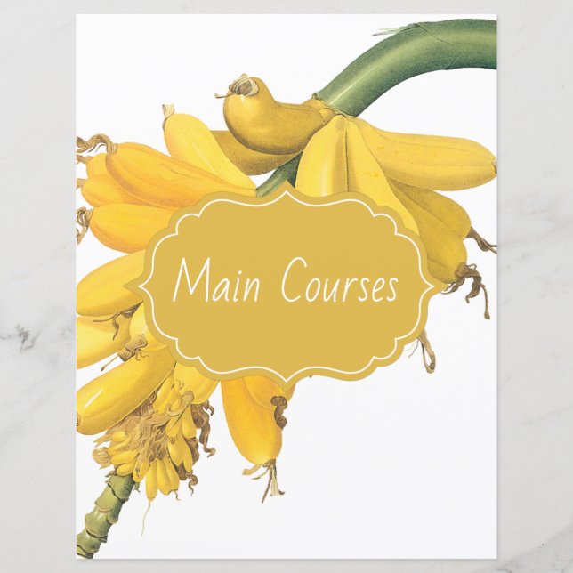 Rezeptorabteilung für botanische Bananen (Vorderseite)
