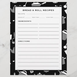 Rezeptseite | Schwarze und weiße Küche