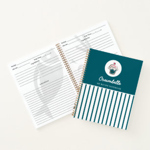Rezeptur des Koch für gezapftes Gebäck Notizbuch