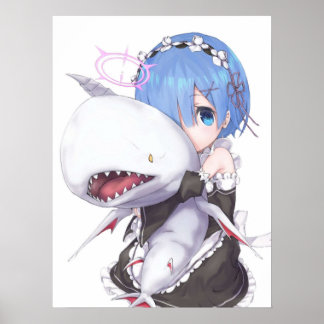 ReZero Rem niedlich Poster