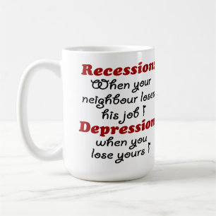 REZESSION - DEPRESSION KAFFEETASSE