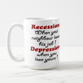 REZESSION - DEPRESSION KAFFEETASSE