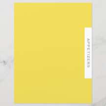 Rezessionsabteilung | Appetithappen | Einfach gelb