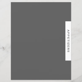 Rezessionsabteilung | Appetithappen | Einfach grau