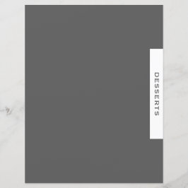 Rezessionsabteilung | Desserts | Grau und Weiß