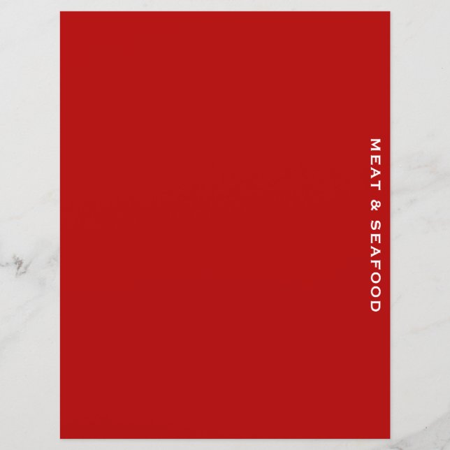 Rezessionsabteilung | Fleisch und Meeresfrüchte |  (Vorderseite)